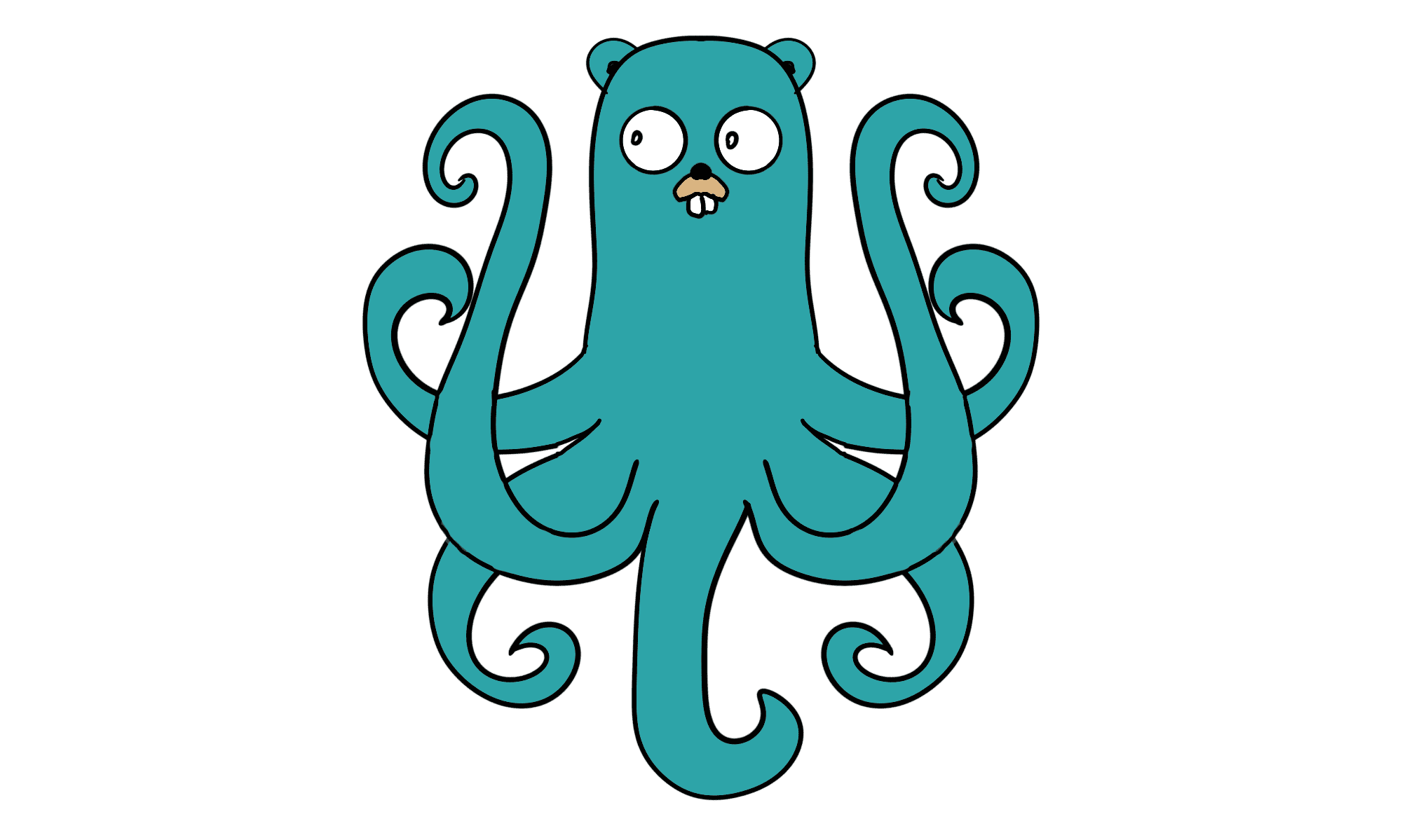Golang's Gopher with tentacles
